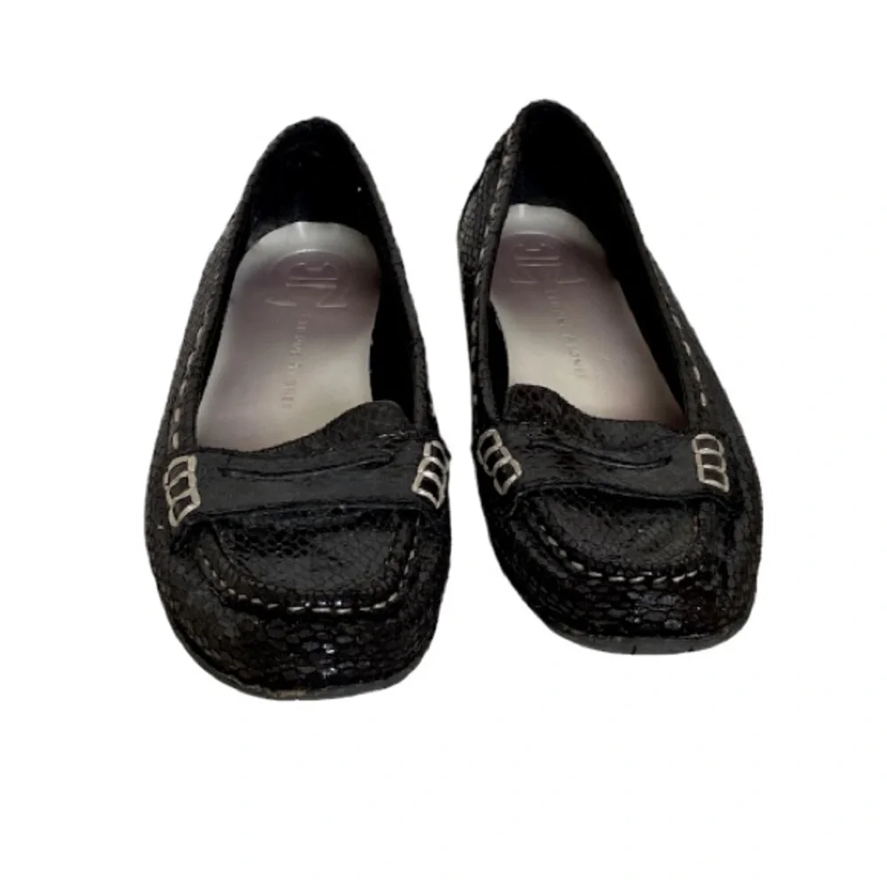 Black Etienne Aigner Loafers Size 7.5 Classic Neutral